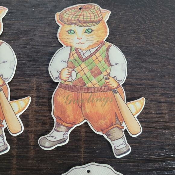 Kitty Cucumber's Friends "J.B. Buster" Set of 24 Vintage Gift Tags Cards Cottage - Picture 11 of 16